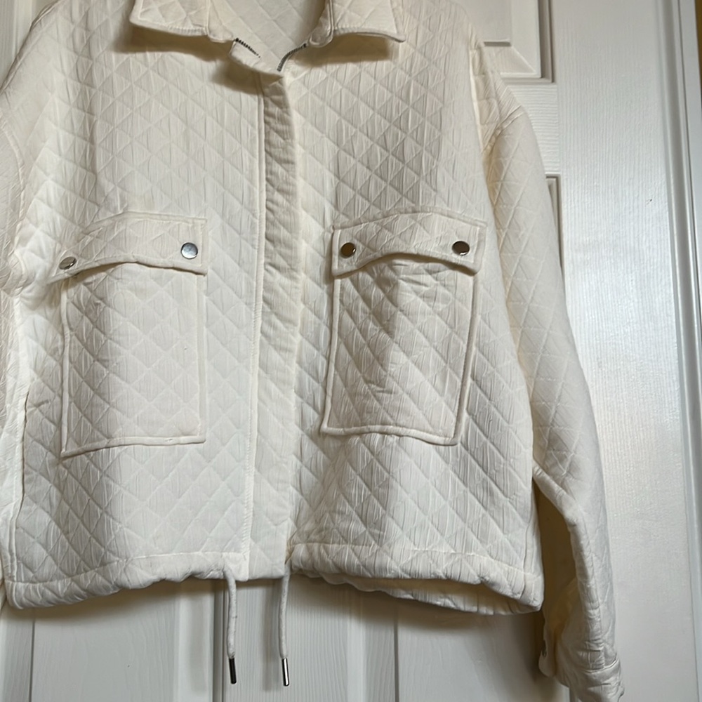 Zara Basic Full Zip Jacket / Tops Nwot - image 4